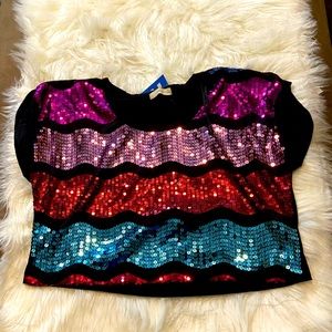 Glitter crop top